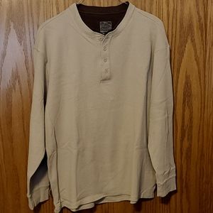 Big men's waffle weave thermal shirt